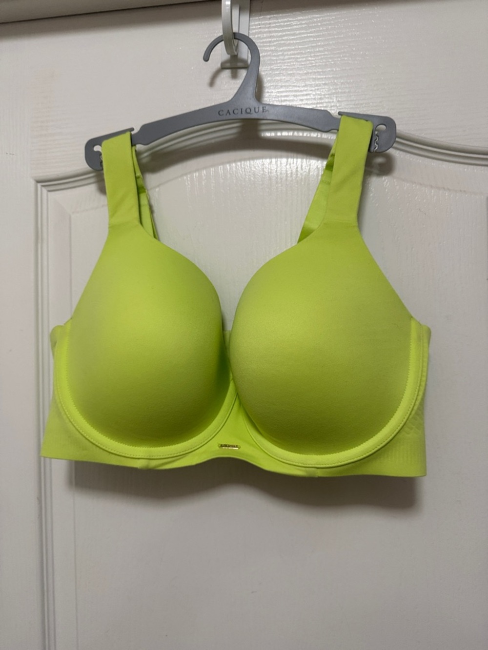 Lane Bryant Cacique modern luxe Balconette bra size 38DD bright green